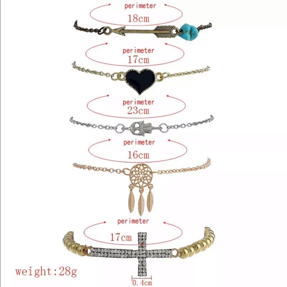 ✨ 5 piece Positive Bracelet Set 😍✨ - Picture 5 of 8